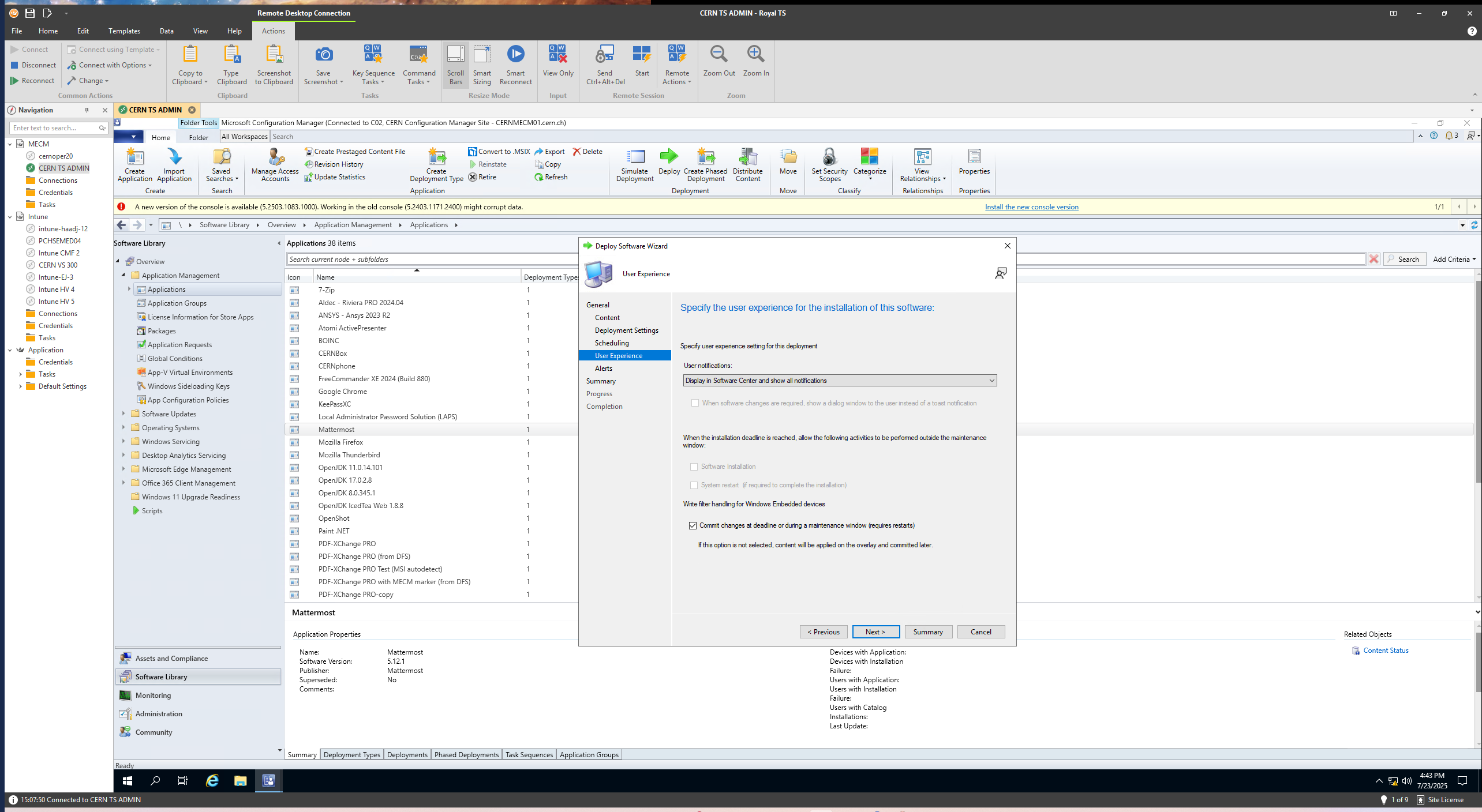 Choose whether deployment is optional or required