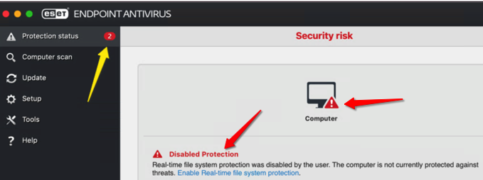 Integração manual, ESET Endpoint Antivirus for macOS