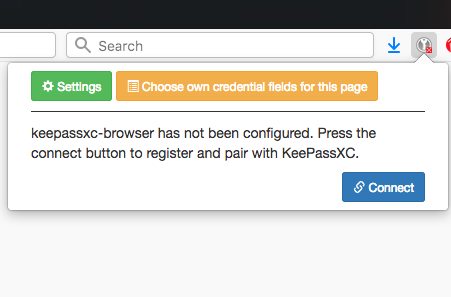 keepassxc browser integration