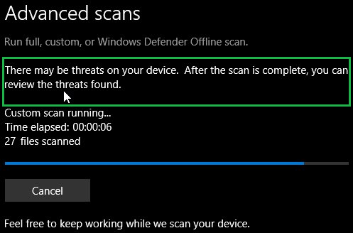 microsoft safety scanner windows defender